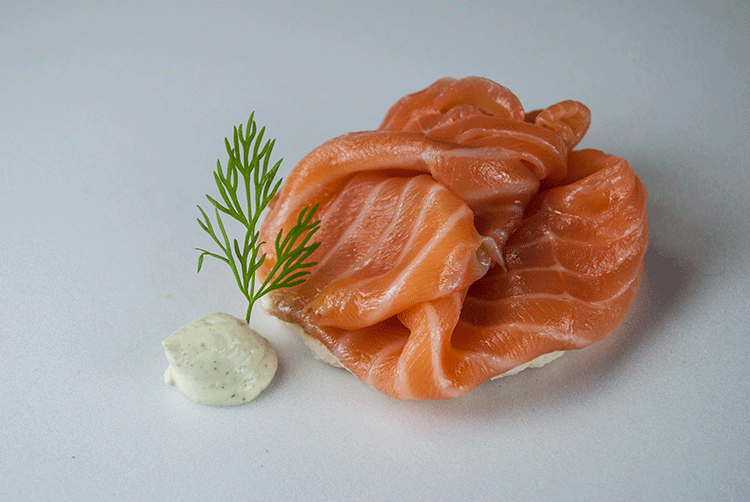 Plato de salmón